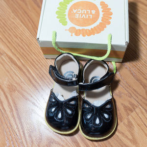 Livie & Luca Black Petal Shoes Size 8